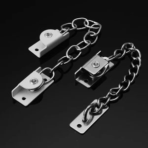 Adjustable Stainless Steel Door Security Chain <b>Lock</b> Modern Screw-Mounted Slide Bolt for Hotel & Home Safety - Product Image 5