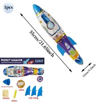 Ballons gonflables en forme de fusée en gros pour kits scientifiques STEM |   Usine de jouets OEM/ODM