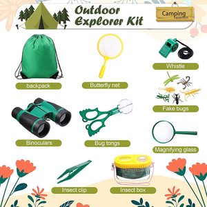 Nuovo Kit per bambini Explorer all'aperto giocattoli da campeggio per bambini giubbotto da carico Kit per la cattura di insetti giocattoli avventura - Product Image 3