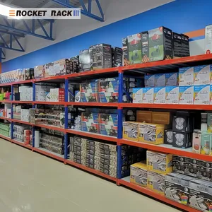 Fabrieks prijs 4-laags metalen magazijnopslagrekken en schappen 200kg 300kg 500kg stapelbare rekken & schappen - Product Image 2