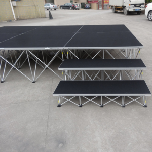 เวทีพกพาอลูมิเนียมขนาด 4x4 ฟุต พร้อมไฟสำหรับงานอีเว้นท์ - Product Image 1