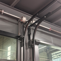 Prix de porte de garage en verre trempé moderne à pleine vue en aluminium Portes de garage à panneaux en plexiglas miroir