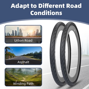 <span class=keywords><strong>Pneu</strong></span> pneumatique pliable ZUKKA 20''x1-3/8'' pour vélos pliants BMX pour enfants - Bande de roulement lisse durable, caoutchouc de haute qualité - Product Image 6