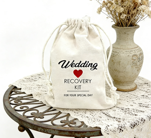 Kit para la Resaca de Algodón Orgánico de Alta Calidad, Bolsas de Bienvenida Personalizadas con Logotipo para Invitados de Boda, Adhesivos Artesanales Reciclables, Velas, Cordón - Product Image 4