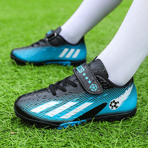 Zapatos de Fútbol para Niños con Cierre de Velcro, Parte Superior Sintética, Suela de Goma, Unisex, para Entrenamiento de Primavera y Partidos - Product Image 4