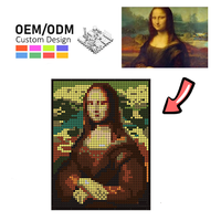 CAYI Pixel Art Personnalisé Photo Portrait Privé Conception Mosaïque Peinture par Mini Points DIY Puzzle Blocs de Construction Cadeaux Créatifs
