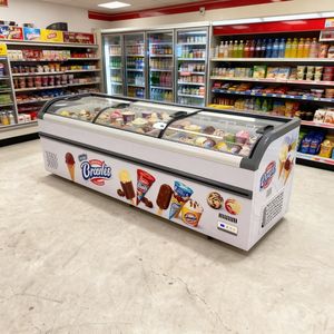 ตู้แช่แข็งแบบทำความเย็นโดยตรงสำหรับร้านขายเนื้อในซูเปอร์มาร์เก็ตเชิงพาณิชย์  ชั้นวางเนื้อในร้านขายเนื้อมีตู้แช่แข็งด้วย - Product Image 2