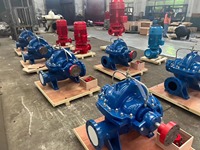 Pompe à incendie à double aspiration à carter séparé, moteur diesel horizontal de haute qualité, vente en gros