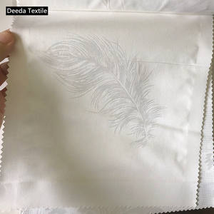 Deeda Factory Quality White Hotel Bed Linen Fabric Tejido Algodón con Jacquard Sateen Dobby Stripes <span class=keywords><strong>y</strong></span> patrones blanqueados - Product Image 3