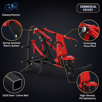 Presse à épaules assise à charge libre pour bras indépendants, équipement de musculation professionnel pour salle de sport, acier Q235 3,0 mm GM-P008-S
