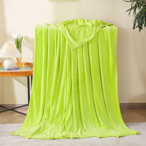 Rắn màu lông cừu sang trọng flannel Chăn dệt kim dành cho người lớn kẻ sọc ném cho sofa couch giường mềm bao gồm bedspread thoải mái tính năng - Product Image 4