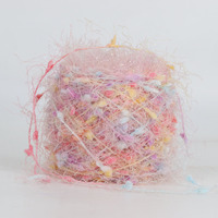 50G clignotant haricot partenaire fil spécial arc-en-ciel tricot à la main Crochet fil d'or fil de laine pour bébé dame écharpe pull gant