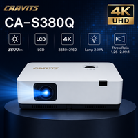 Projecteur vidéo CAAVITS 3800 lumens 4K 3840x2160 3LCD laser, installation professionnelle pour l'éducation, projecteurs d'affichage numérique
