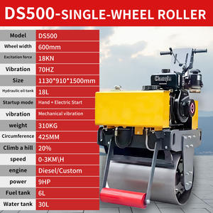 Compacte rouleuse vibrante à tambour unique hydraulique à commande manuelle, moteur diesel Changchai, pour le compactage du sol et le remblaiement de fosses - Product Image 6