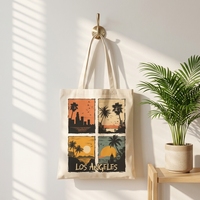 Sac fourre-tout pliable léger pour enfants, motif graffiti, sac à main en toile de dessin animé DIY, sac écologique portable pour les voyages, les pique-niques et le quotidien