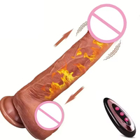 Bestseller Fernbedienbare Flüssigsilikon-Heizvibratoren Realistischer Klitoris-Dildo Stoßvibratoren für Frauen Masturbatoren