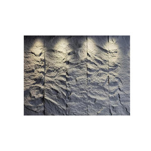 Moderno PU <span class=keywords><strong>piedra</strong></span> cuero fábrica imitación cultura pizarra Fondo pared negro Montaña Roca placa mediana GRANDE <span class=keywords><strong>PARA</strong></span> USO HOTELERO - Product Image 1