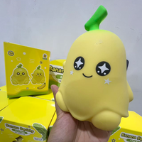 Mainan Simulasi Musik Big Mac dan Big Banana Pinch untuk Meredakan Stres, Bentuk Buah Pir, Melon Musim Dingin, Madu, dan Nangka.