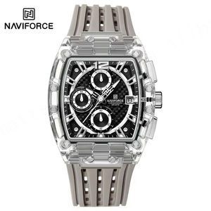 นาฬิกา NAVIFORCE รุ่น 7105 ดีไซน์ใหม่ โปร่งใส ทรง Tonneau นาฬิกาควอตซ์ผู้ชาย กันน้ำ หรูหรา สปอร์ต นาฬิกากลางแจ้งสำหรับผู้ชาย - Product Image 2