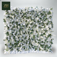 Panneau de fond mural en fleurs de rose en soie avec feuilles vertes, décorations florales pour mariage, mur floral pour fête de mariage, photomaton