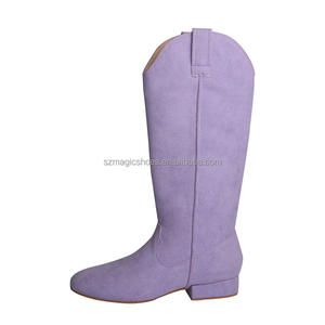 Bottes longues de <span class=keywords><strong>danse</strong></span> professionnelle sans fermeture à glissière Ivory Line Dance Suede Swayde <span class=keywords><strong>Country</strong></span> Dance Boots - Product Image 5