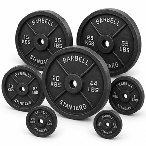Équipement de fitness pour la salle de sport, plaques de musculation en fonte antidérapantes en livres pour l'entraînement en force, OEM ODM - Product Image 1