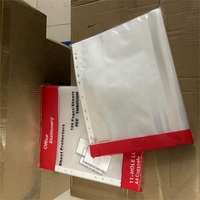 Papeterie bon prix bonne qualité plastique étanche lisse Transparent feuilles mobiles 11 trous protecteur de feuille pour fichiers Documents