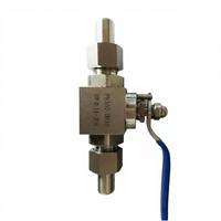 Vanne à boisseau sphérique manuelle en acier inoxydable à soudure carrée, haute pression et haute température, pour applications industrielles (DN10 PN160)