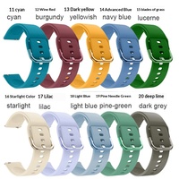 [En stock] Vente flash Bracelet de montre en silicone sport avec boucle à ardillon pour Active/Watch5/Watch6 - 18 mm/20 mm/22 mm