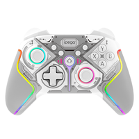 Control de Juego Turbo con Luz RGB, Joystick Gamepad para Nintendo Switch/PC/PS4, Inalámbrico