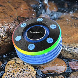LS Bathroom blue tooth speaker shower IPX7 waterproof speakers blue tooth wireless with Light Show FM <span class=keywords><strong>Radio</strong></span> Built-in Microphone - Product Image 6