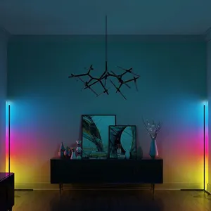 Regulador de intensidad inteligente de 12w para decoración del hogar, lámpara Led RGB de esquina para suelo, moderna y minimalista