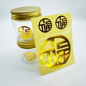 Logo d'impression personnalisé auto-adhésif étiquettes transparentes cosmétiques en feuille d'or imperméables autocollants transparents de Logo de texte personnalisé - Product Image 2