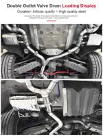 Knalpot Valved Universal, pipa knalpot Valvetronic mobil elektronik vakum, bagian mesin, gelombang suara 2/2, 5/3 inci 63/76mm
