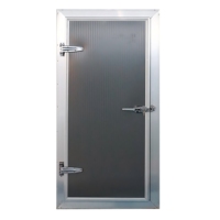 Porte d'entreposage frigorifique de plain-pied à isolation thermique PUR PIR Porte semi-encastrée pour chambre froide de congélateur