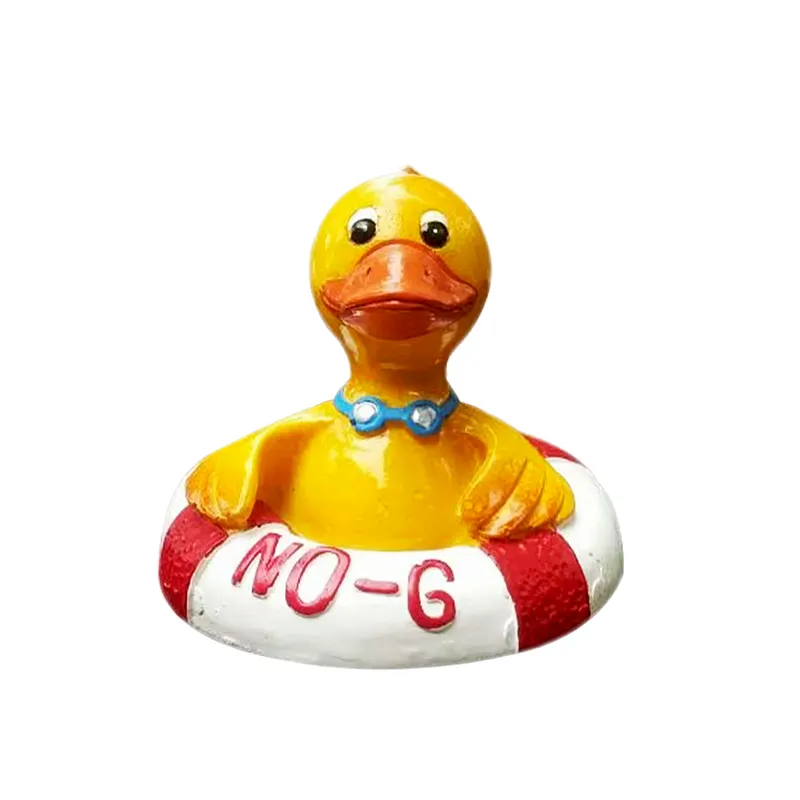 Cute Resin Floating Duck Swimming Statue Outdoor Garden Pond Fishing Tank Decorative Sculpture