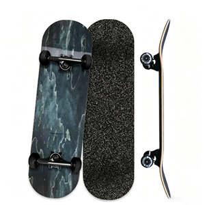 Venta caliente Black Stain Color Street Skateboard completo <span class=keywords><strong>Diseño</strong></span> personalizado Impresión Skateboard completo con camiones y ruedas - Product Image 1