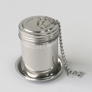 <span class=keywords><strong>Infuseur</strong></span> à thé portable en acier inoxydable 304 avec chaîne, <span class=keywords><strong>infuseur</strong></span> à thé pour tasse thermos avec crochet, boule à épices, panier de marinade, filtre à thé - Product Image 2
