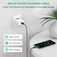 Cable USB Tipo-C Android de Alta Gama 3A con Conductor de Cobre Puro y Revestimiento de PVC para Carga Rápida de Teléfonos Móviles, Computadoras y Cámaras