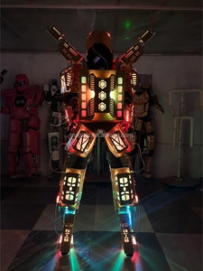 Disfraz de DJ con Robot gigante LED, talla única, ropa de actuación para zancos de salón, caminante, baile flamenco luminoso - Product Image 2