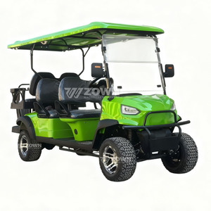 Voiturette de golf électrique tout-terrain de luxe, véhicule à énergie nouvelle avec sièges confortables pour navettes de parcs à thème, campus et centres de villégiature - Product Image 1