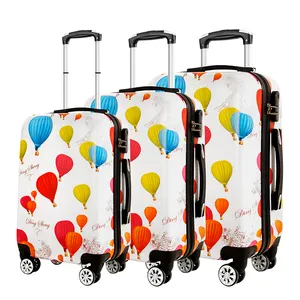 定制个性化图案旅行硬壳行李箱Pc热气球印花行李包