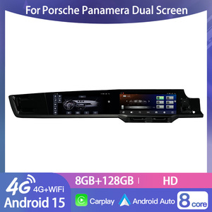 หน้าจอคู่ HFMidia ขนาด 25 นิ้ว สำหรับรถยนต์ Porsche Panamera ปี 2010-2016 เครื่องเล่นมัลติมีเดียในรถยนต์ระบบ Android 15 พร้อม 4G WiFi และ Wireless Carplay - Product Image 2