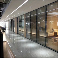 Steel Aluminum Double Glass Louver Room Divider Curtains Modern Simple Design 5-Year Warranty-Customizable for Office Living