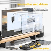 Attack Shark X85PRO Tri-Mode RGB untuk Keyboard Mekanik Gaming Nirkabel yang Dapat Ditukar Sambungan (Hot-Swappable) dengan Layar, untuk PC Desktop