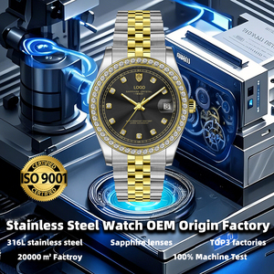 นาฬิกาควอตซ์สตรีธุรกิจสุดหรู สแตนเลสสตีล 316 ขนาด 30 มม. กระจกใส ตัวชี้บอกเวลา กันน้ำ 5ATM สายปรับได้  โลโก้ปรับแต่งได้ - Product Image 5