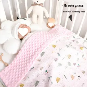 Manta de Bebé Recién Nacido, Gorro y Manta, Suave, Delgada, para Todas las Estaciones, Moderna y Sencilla, 180g - Product Image 3