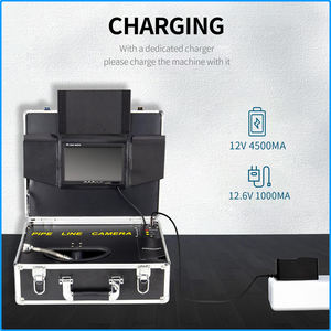Caméra d'inspection de tuyau d'égout 7 "écran et enregistrement vidéo objectif 1 pouce + 1080P + zoom 36X + câble en fibre de verre de 65 pieds - Product Image 5