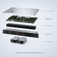 Server Rack Mount HPE DL160 Gen10 Ricondizionato con Alimentatore da 500W per Virtualizzazione e Web Hosting