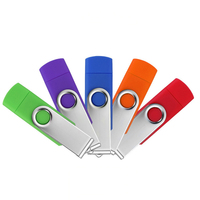 Flashdisk OTG 2-in-1 USB 2.0 Grosir Baru Murah 128GB 64GB 32GB 16GB 8GB Tanpa Enkripsi Buatan Cina